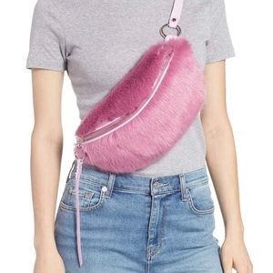 NWT Rebecca Minkoff Faux Fur Belt Bag/Fanny Pack
